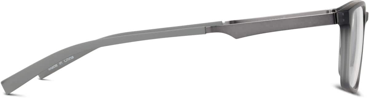 Side view of Rectangle Glasses 7829812 in Gray