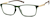 Angle view of Rectangle Glasses 7829824 in Green thumbnail