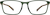 Front view of Rectangle Glasses 7829824 in Green thumbnail
