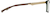Side view of Rectangle Glasses 7829824 in Green thumbnail