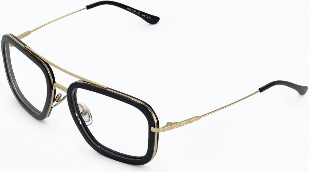 Angle view of Titletown Glasses 7829921 in Black thumbnail