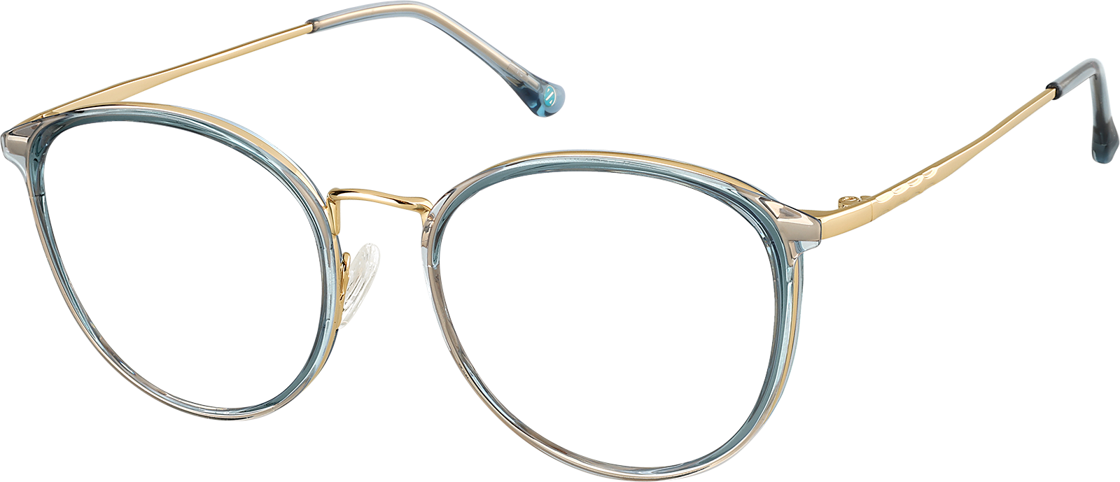 Green Round Glasses #7830024 | Zenni Optical
