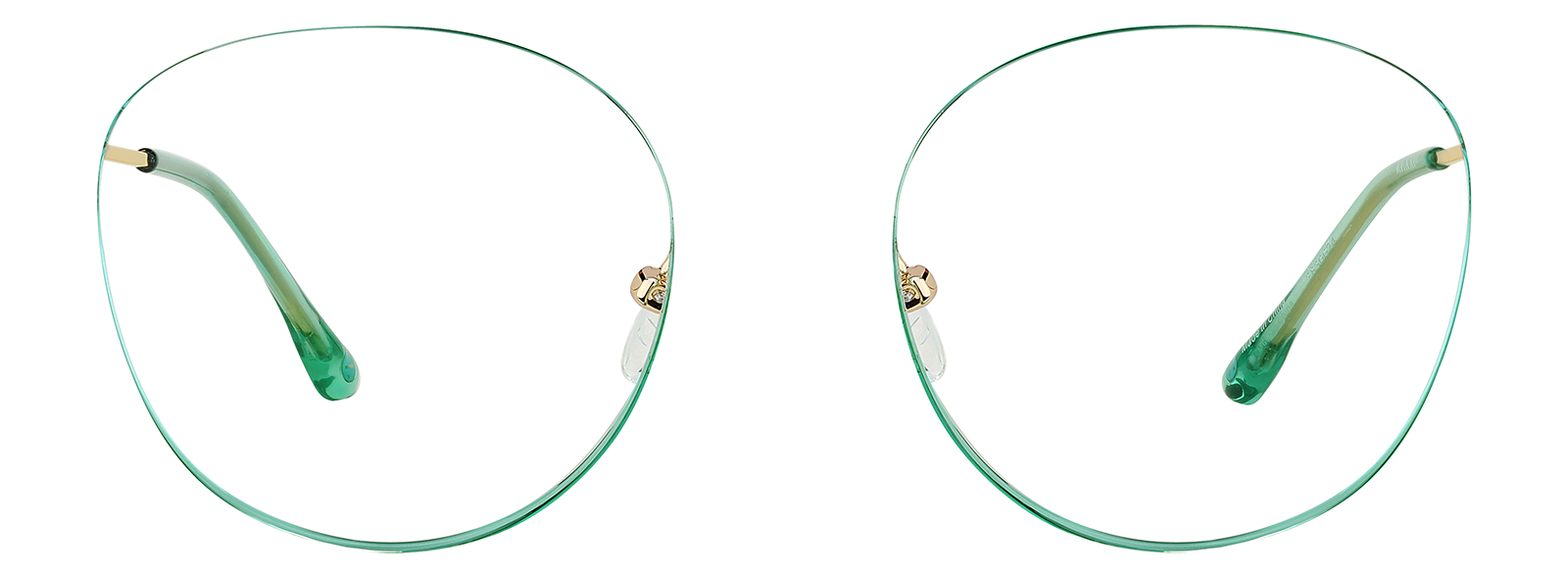 Green Round Glasses #7830024 | Zenni Optical