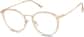 Angle view of Round Glasses 7830033 in Beige thumbnail