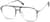 Angle view of Aviator Glasses 7830112 in Grey thumbnail