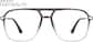 Front view of Aviator Glasses 7830112 in Grey thumbnail