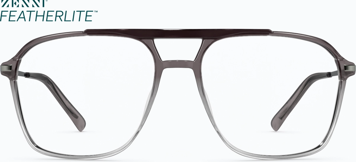 Front view of Aviator Glasses 7830112 in Grey thumbnail