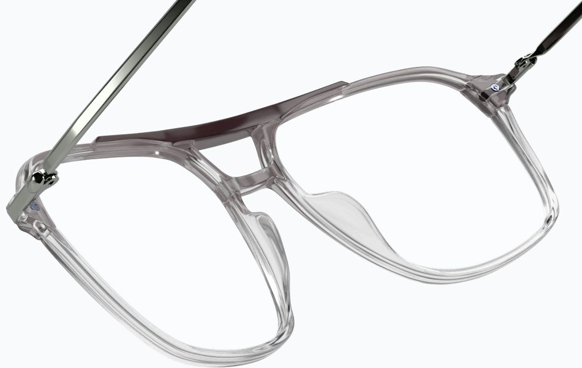 See-through view of Aviator Glasses 7830112 in Grey thumbnail