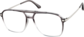 Angle view of Aviator Glasses 7830112 in Grey thumbnail