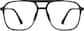Front view of Aviator Glasses 7830121 in Black thumbnail