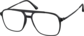 Angle view of Aviator Glasses 7830121 in Black thumbnail