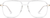 Front view of Aviator Glasses 7830123 in Translucent thumbnail