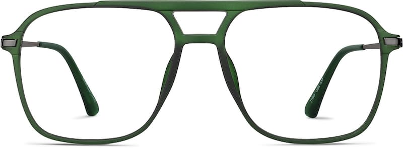 Green Aviator Glasses