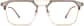 Front view of SixtySeven Glasses 7830215 in Brown thumbnail