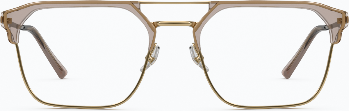 Front view of SixtySeven Glasses 7830215 in Brown thumbnail