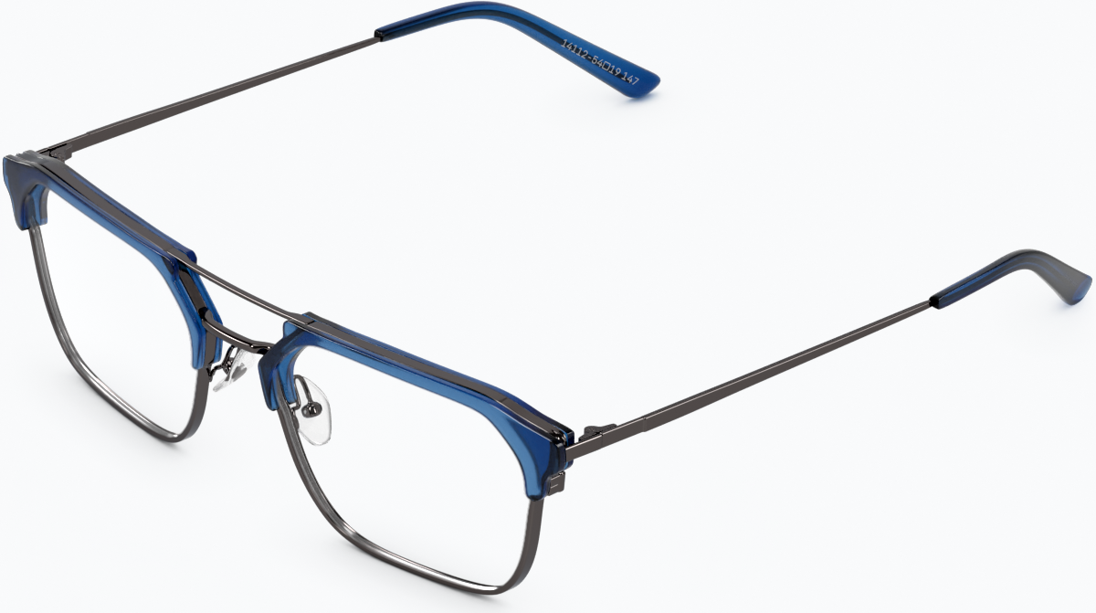 Angle view of SixtySeven Glasses 7830216 in Dark Blue thumbnail