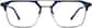 Front view of SixtySeven Glasses 7830216 in Dark Blue thumbnail