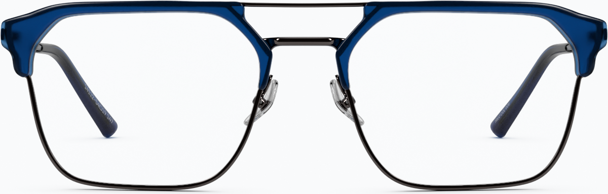 Front view of SixtySeven Glasses 7830216 in Dark Blue thumbnail