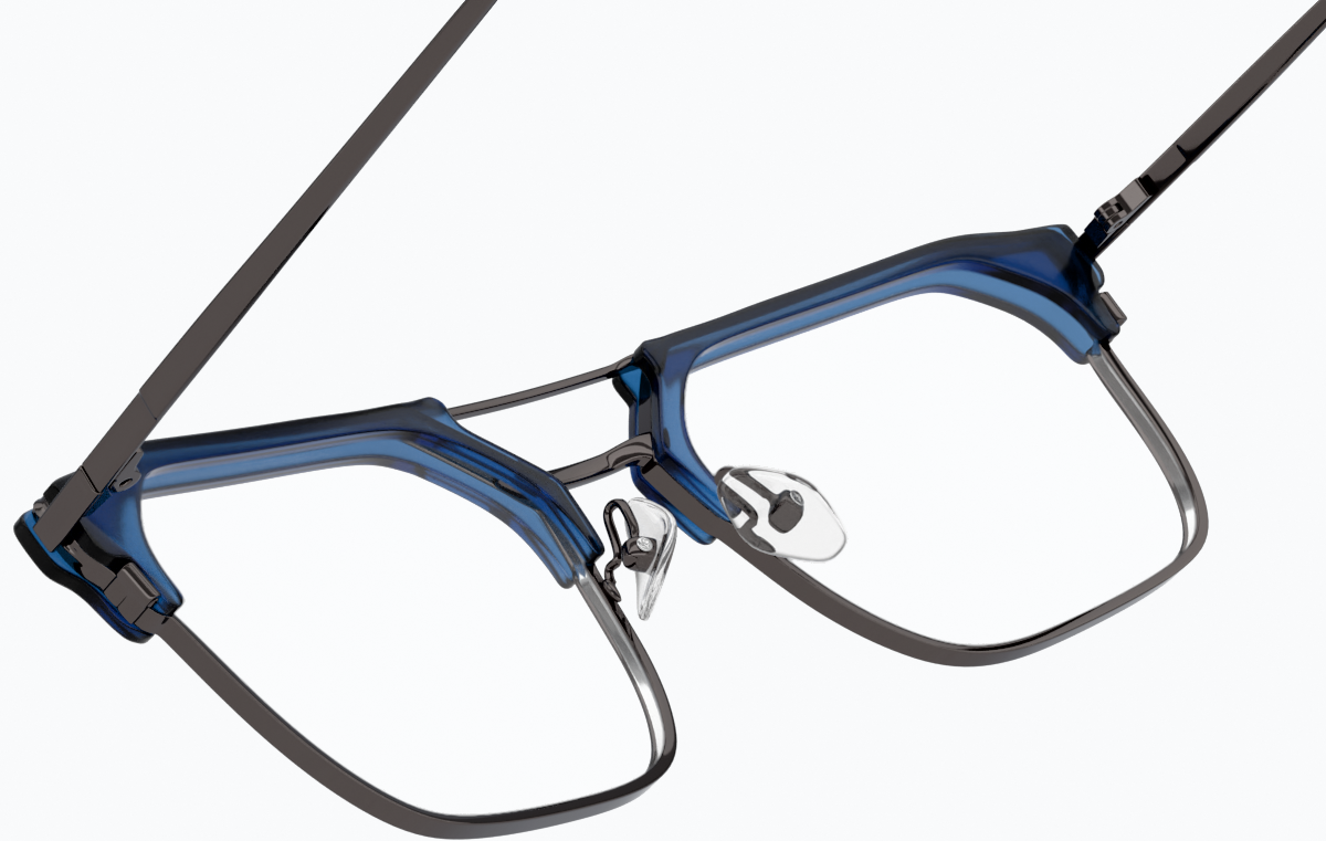 See-through view of SixtySeven Glasses 7830216 in Dark Blue thumbnail