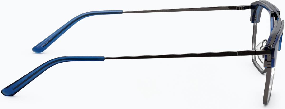 Side view of SixtySeven Glasses 7830216 in Dark Blue thumbnail