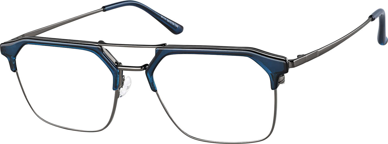 Angle view of SixtySeven Glasses 7830216 in Dark Blue