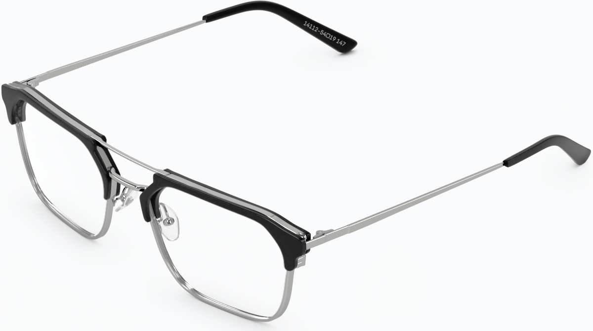 Angle view of SixtySeven Glasses 7830221 in Black thumbnail