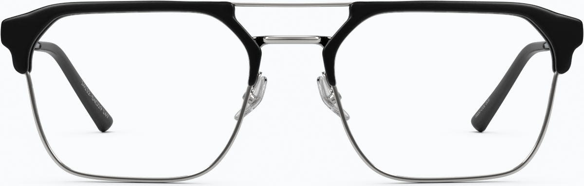 Front view of SixtySeven Glasses 7830221 in Black thumbnail