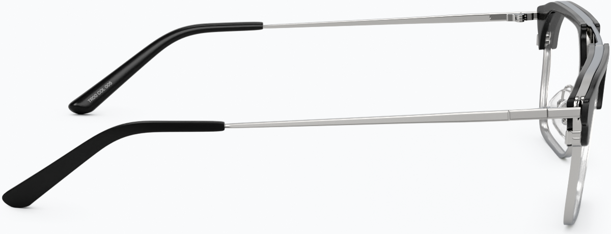 Side view of SixtySeven Glasses 7830221 in Black thumbnail