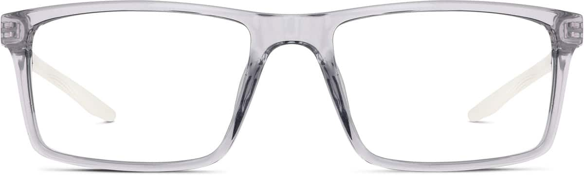 Front view of Kids' Rectangle Glasses 7830412 in Gray