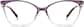 Front view of Cat-Eye Glasses 7831217 in Purple thumbnail