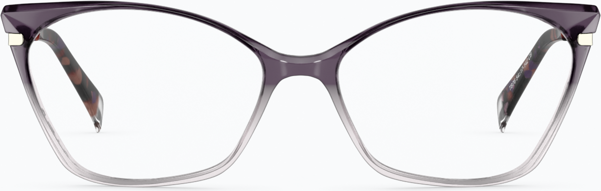 Front view of Cat-Eye Glasses 7831217 in Purple thumbnail