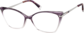 Angle view of Cat-Eye Glasses 7831217 in Purple thumbnail