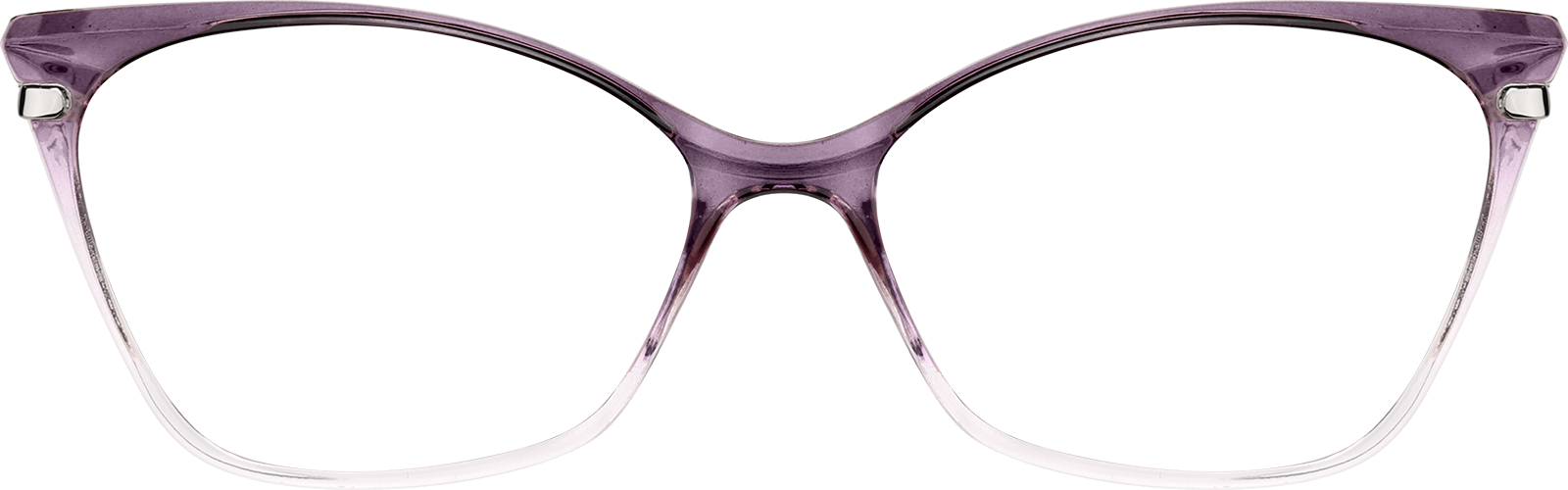 Front view of Cat-Eye Glasses 7831217 in Purple