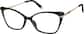 Angle view of Cat-Eye Glasses 7831221 in Black thumbnail