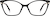 Front view of Cat-Eye Glasses 7831221 in Black thumbnail
