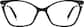 Front view of Cat-Eye Glasses 7831221 in Black thumbnail