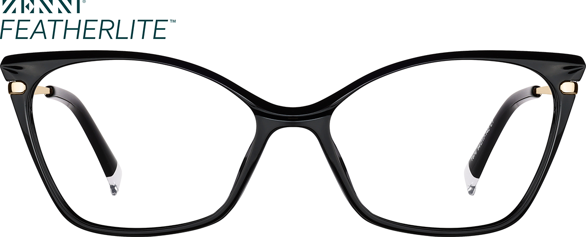 Black Cat-Eye Glasses