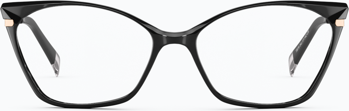 Front view of Cat-Eye Glasses 7831221 in Black thumbnail