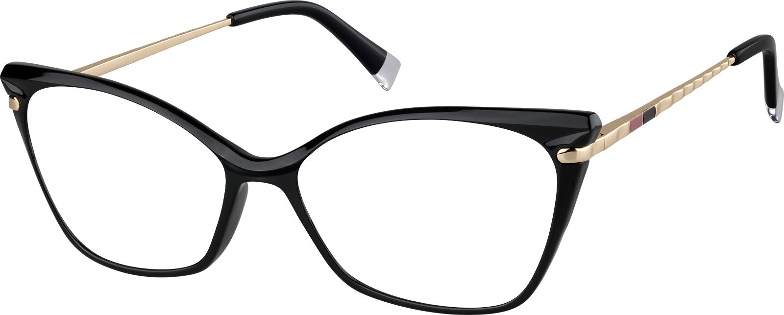 Angle view of Cat-Eye Glasses 7831221 in Black