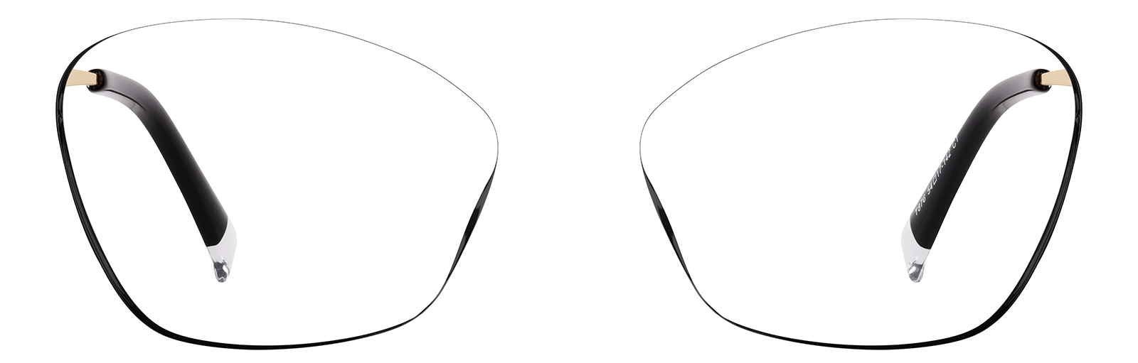 Front view of Cat-Eye Glasses 7831221 in Black