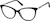 Angle view of Cat-Eye Glasses 7831821 in Black thumbnail