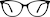 Front view of Cat-Eye Glasses 7831821 in Black thumbnail