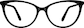 Front view of Cat-Eye Glasses 7831821 in Black thumbnail
