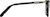 Side view of Cat-Eye Glasses 7831821 in Black thumbnail