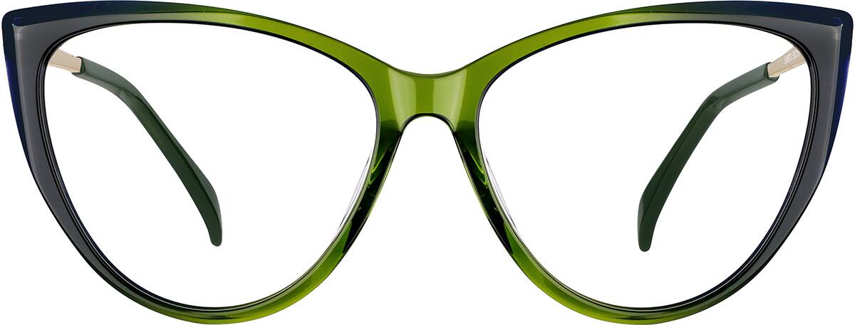Green Cat-Eye Glasses #7832424 Zenni Optical Canada