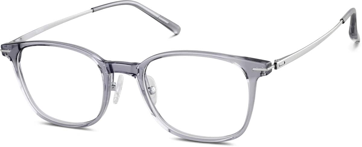 Angle view of Square Glasses 7833612 in Gray