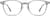 Front view of Square Glasses 7833612 in Gray thumbnail