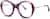Angle view of Premium Round Glasses 7833917 in Purple thumbnail