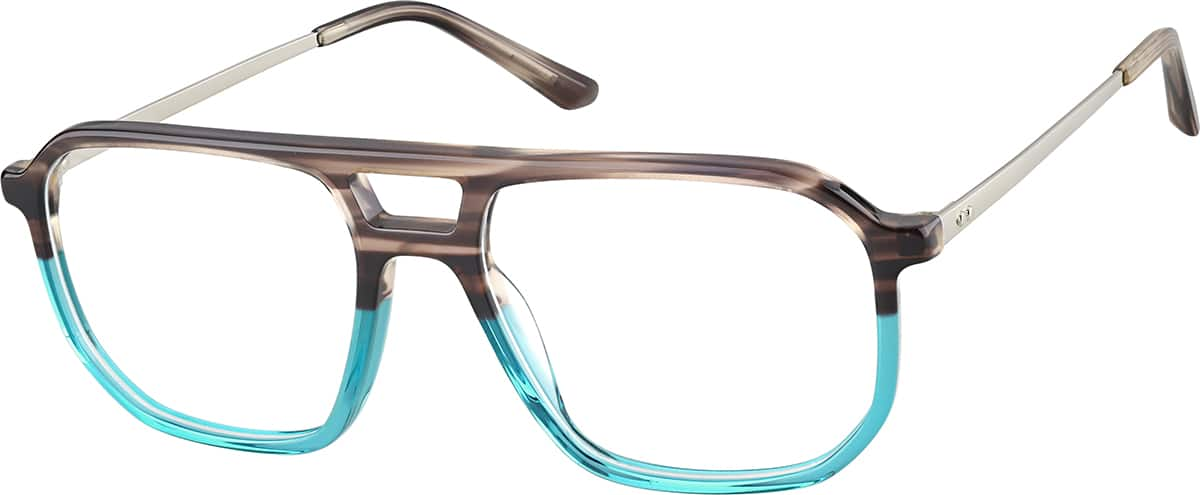 Angle view of Aviator Glasses 7834424 in Green