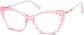 Angle view of Cat-Eye Glasses 7835119 in Pink thumbnail